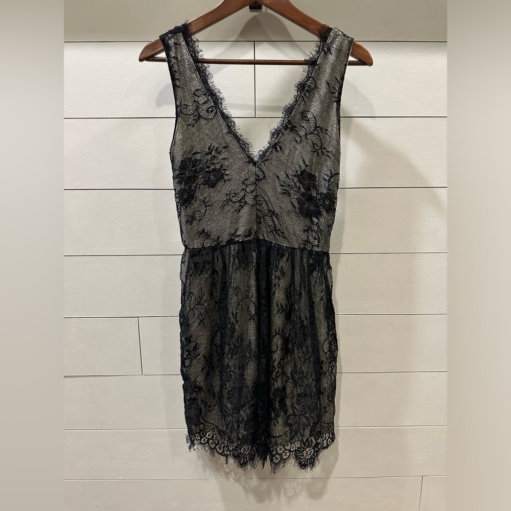 Francesca's Collections Women’s Black Lace Dress- Small